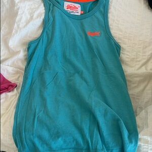 2 blue tank tops unisex